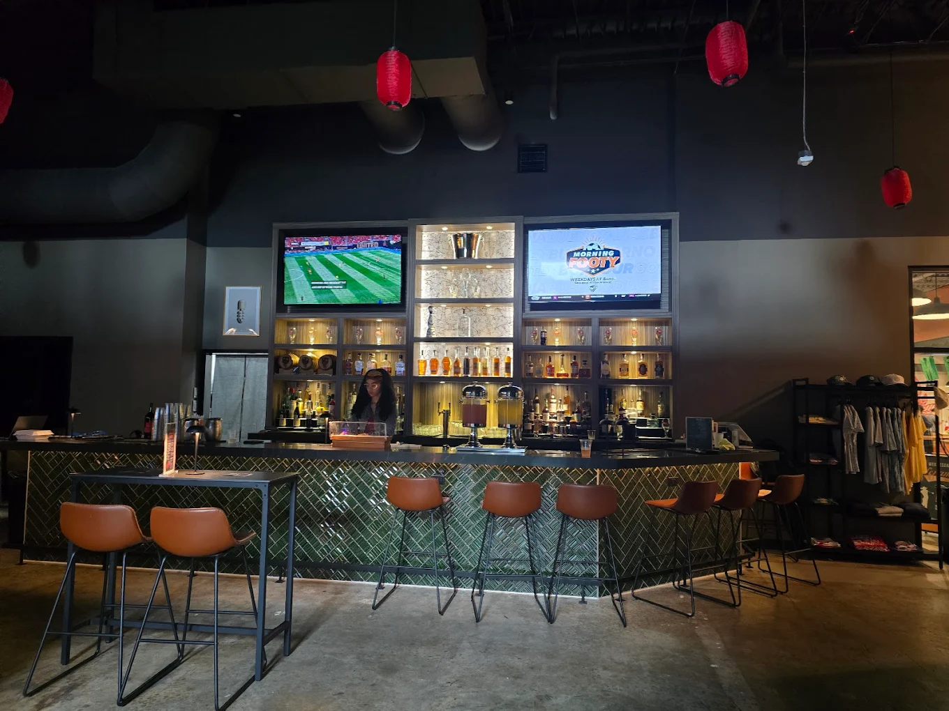 Atlanta Golf and Social bar area