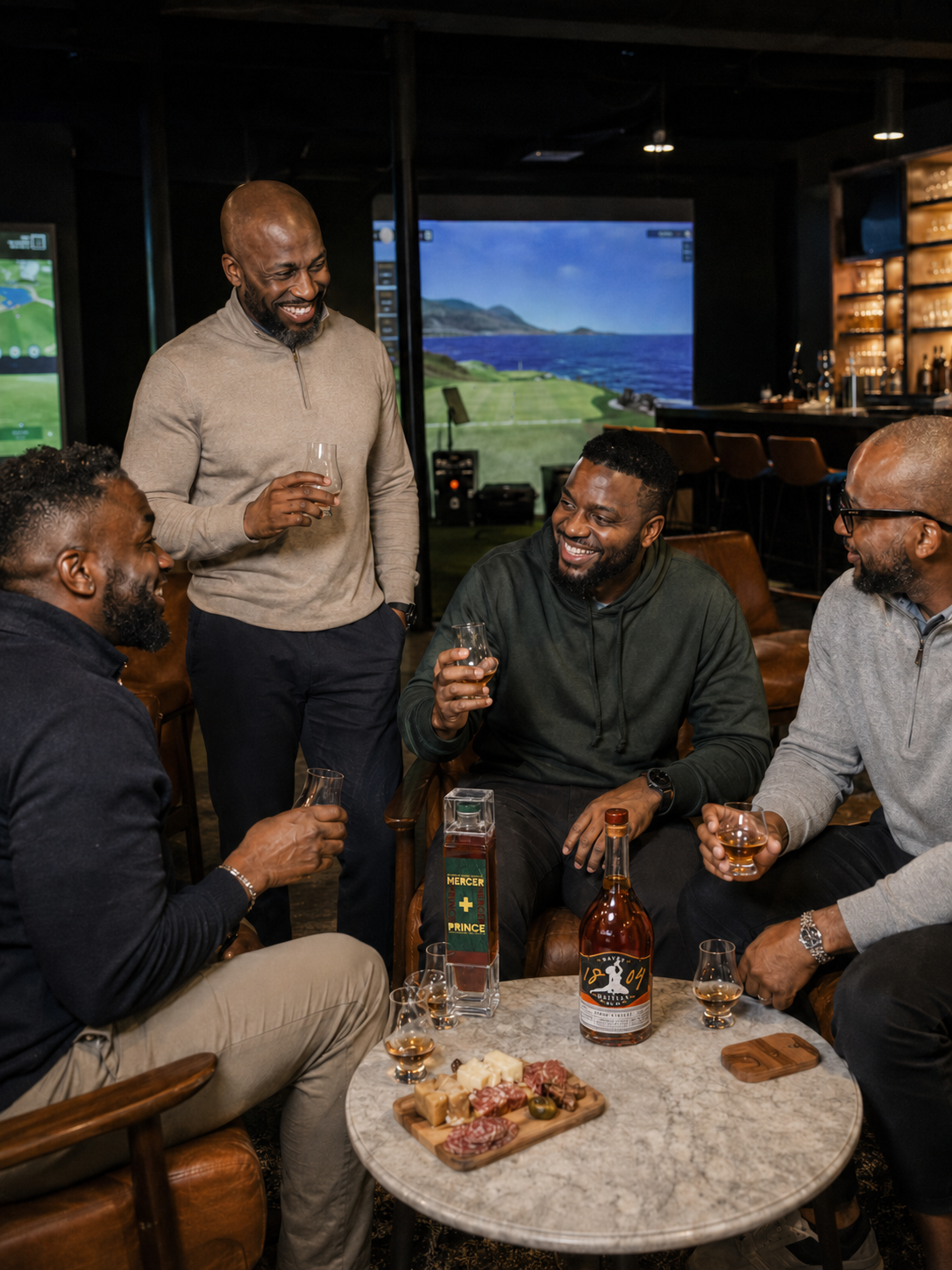 Whiskey and rum pairing detail